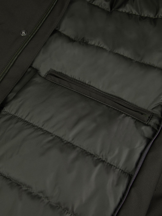 Parka avec Parementure Amovible Kaki Capel