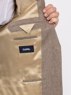 Costume Complet En Lin Grande Taille Beige