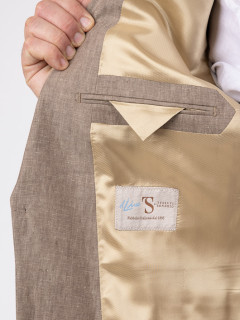 Costume Complet En Lin Grande Taille Beige