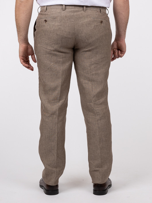 Costume Complet En Lin Grande Taille Beige