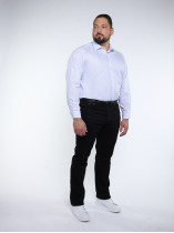 Chemise Rayée Grande Taille Bleu