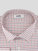Chemise A carreaux Grande Taille Ecru