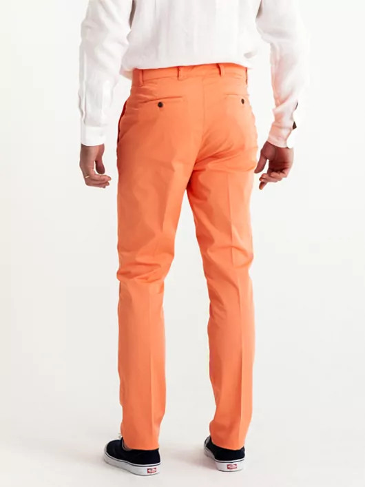 Chino Uni Orange Capel Paris Grandes Tailles