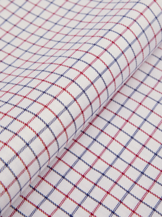 Chemise A carreaux Grande Taille Ecru