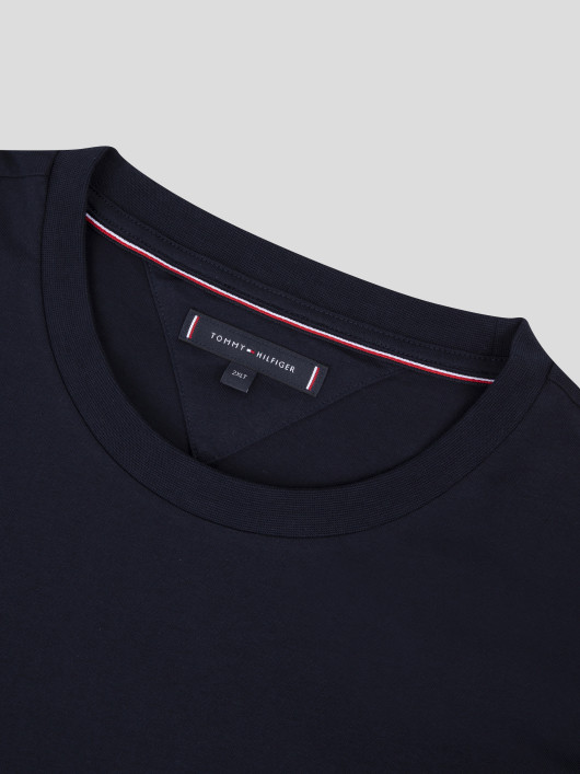 Tee-shirt Bleu Marine Logo Tommy Hilfiger Grande Taille