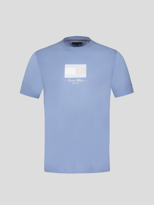 Tee-shirt Bleu Tommy Hilfiger Grande Taille