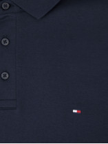 Polo Bleu Marine Mailles Interlock Tommy Hilfiger Grande Taille