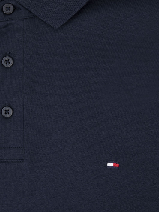 Polo Bleu Marine Mailles Interlock Tommy Hilfiger Grande Taille