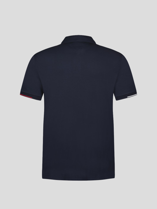 Polo Bleu Marine Mailles Interlock Tommy Hilfiger Grande Taille