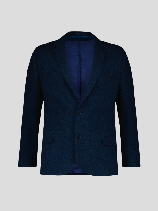 Veste Laineuse Grande Taille Bleu Foncé