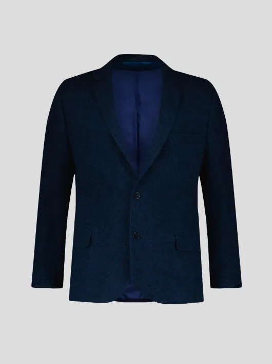 Veste Laineuse Grande Taille Bleu Foncé