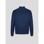 Pull Lino En Laine Col Camionneur Grande Taille Bleu Foncé | Capelstore