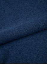 Pull Lino En Laine Col Camionneur Grande Taille Bleu Foncé