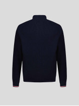 Cardigan Zippé En Coton Grande Taille Marine