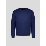 Pull Col Rond Laine Cachemire Grande Taille Bleu Foncé