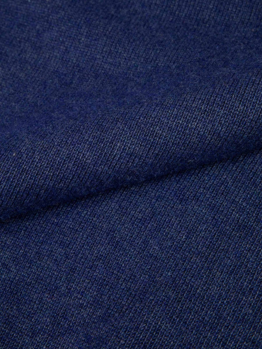 Pull Col Rond Laine Cachemire Grande Taille Bleu Foncé