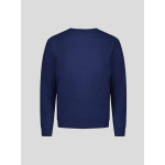Pull Col Rond Laine Cachemire Grande Taille Bleu Foncé