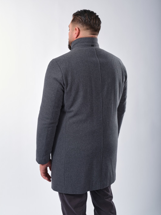 Manteau Laine Grande Taille Gris