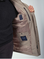 Parka Carcoat Capuche Amovible Grande Taille Beige