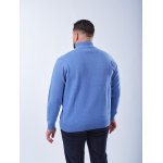 Pull Lino Col Camionneur Laine Grande Taille Bleu Clair | Capelstore