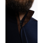 Cardigan Zippé Laine Grande Taille Marine