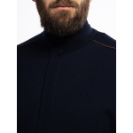 Cardigan Zippé Laine Grande Taille Marine