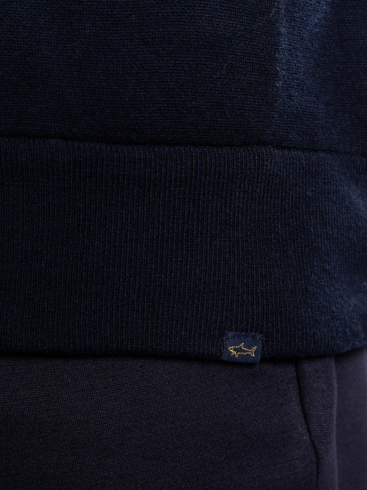 Cardigan Zippé Laine Grande Taille Marine