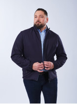Blouson Zippé Grande Taille Bleu Marine