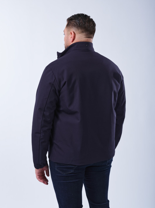 Blouson Zippé Grande Taille Bleu Marine