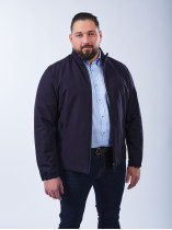 Blouson Zippé Grande Taille Bleu Marine
