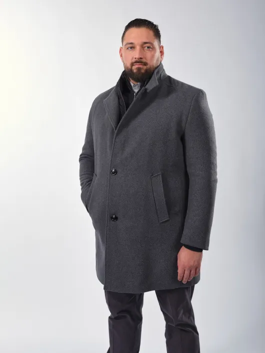 Manteau Laine Grande Taille Gris