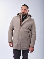 Parka Carcoat Capuche Amovible Grande Taille Beige