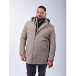 Parka Carcoat Capuche Amovible Grande Taille Beige