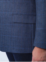 Veste A Carreaux Grande Taille Bleu Marine