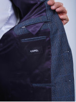 Veste A Carreaux Grande Taille Bleu Marine