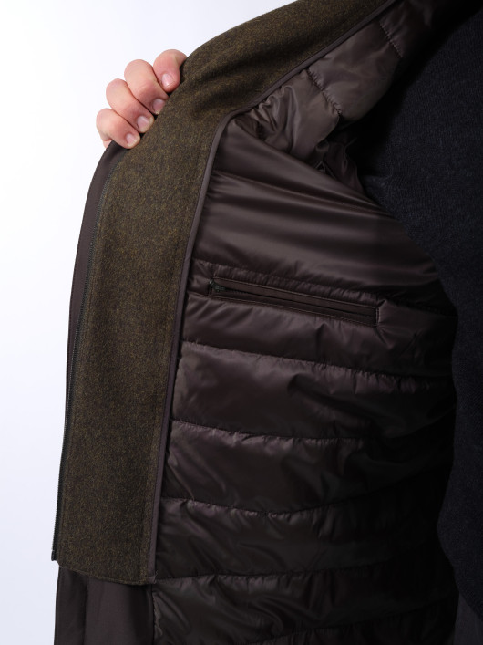 Parka avec Parementure Amovible Kaki Capel