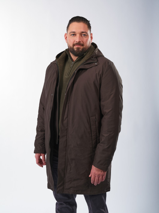 Parka avec Parementure Amovible Kaki Capel | Capelstore
