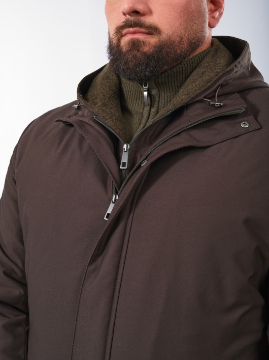 Parka avec Parementure Amovible Kaki Capel | Capelstore