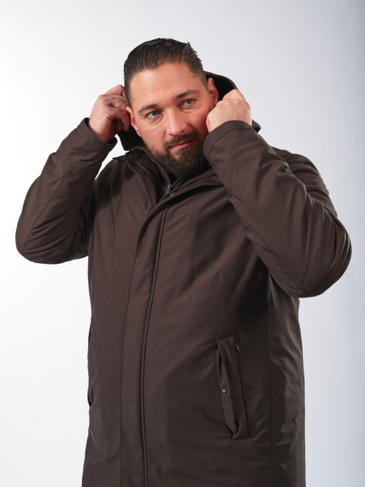 Parka avec Parementure Amovible Kaki Capel | Capelstore