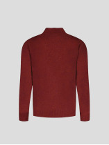 Pull Camionneur Laine Orange Foncé Grande Taille | Capelstore