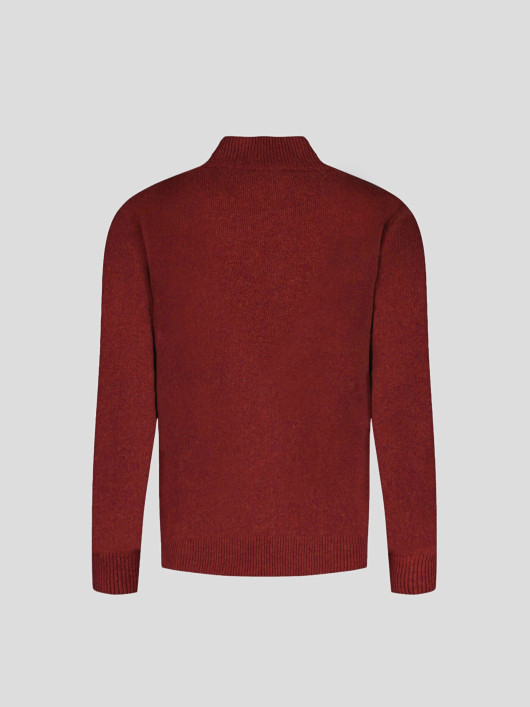 Pull Camionneur Laine Orange Foncé Grande Taille | Capelstore