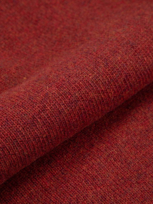 Pull Camionneur Laine Orange Foncé Grande Taille