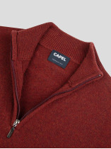 Pull Camionneur Laine Orange Foncé Grande Taille | Capelstore