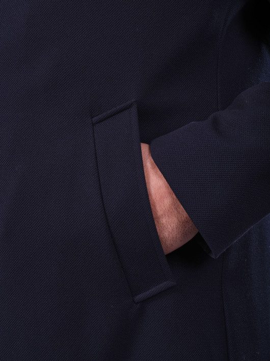 Manteau Armuré Grande Taille Bleu Marine