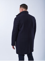 Manteau Armuré Grande Taille Bleu Marine