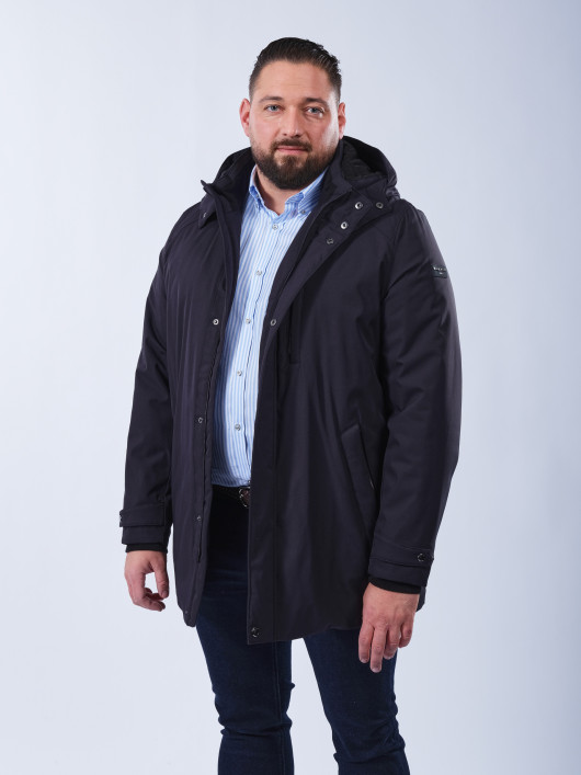 Parka Flexcity Capuche Amovible Grande Taille Marine