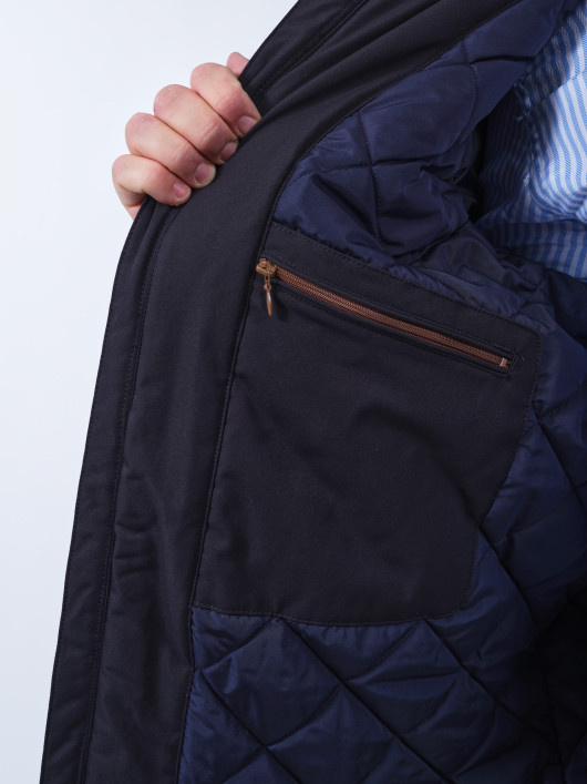 Parka Flexcity Capuche Amovible Grande Taille Marine