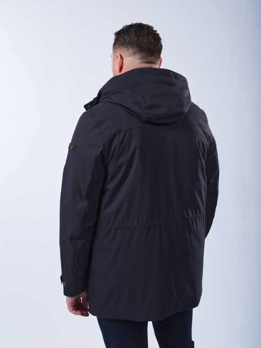 Parka Flexcity Capuche Amovible Grande Taille Marine