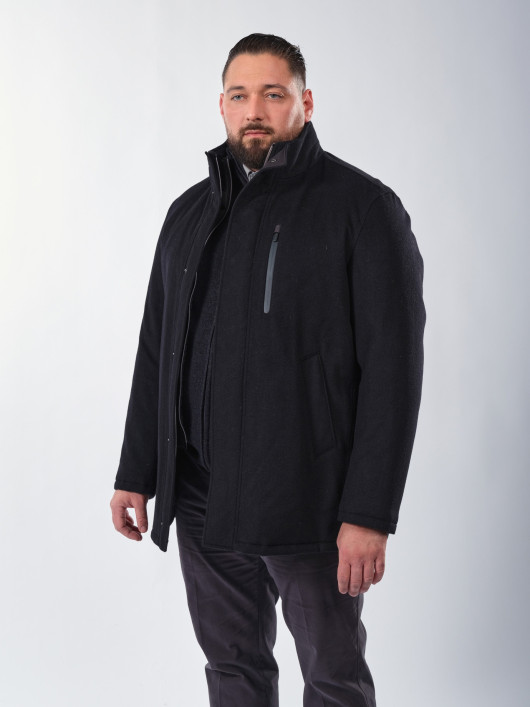 Parka Lainage Parementure Amovible Rainseries Noire Bugatti
