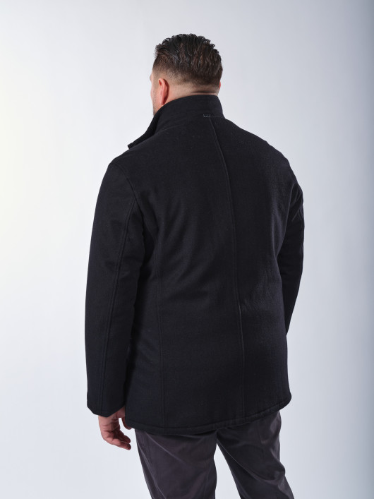 Parka Lainage Parementure Amovible Rainseries Noire Bugatti